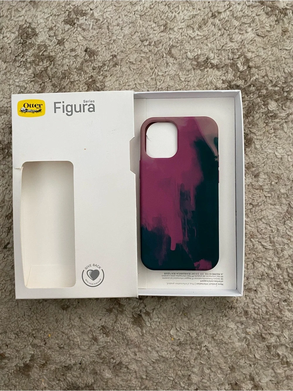OtterBox Gradient Purple and Dark Blue Protective Phone Case for IPhone 12 mini
